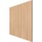Ekena Millwork 11 3/4W x 11 3/4H x 1/4T Wood Hobby Board, Hickory HBW12X12X250AHI - alternate 2